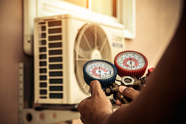 Professional Ac Installation technician working in Vernon Center, NJ